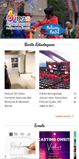 Android application Bujaka - Budaya Jakarta screenshort