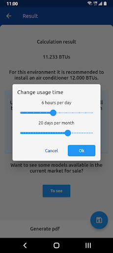 Btus Calculator Screen 3