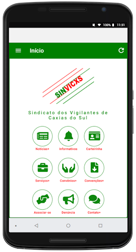 Android application SINDIVIGILANTES CAXIAS DO SUL screenshort