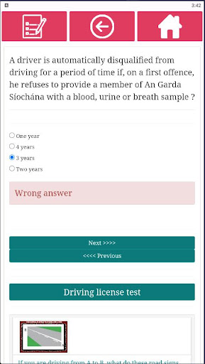 Driving License Test Ireland Screen 3