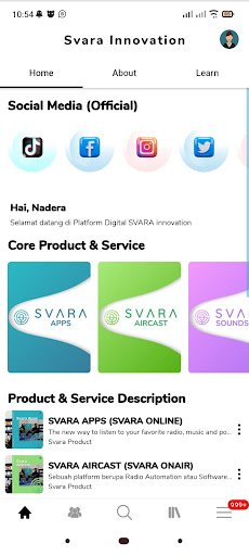 Android application Svara Innovation screenshort