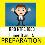 Cover Image of डाउनलोड RRB NTPC 2020 1000 One liner Q  APK