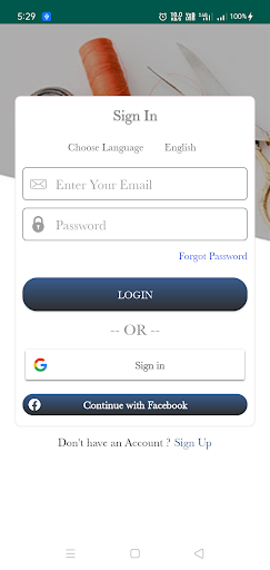 DressApp Screen 2