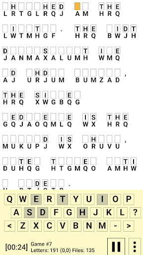 Android application Code Game screenshort