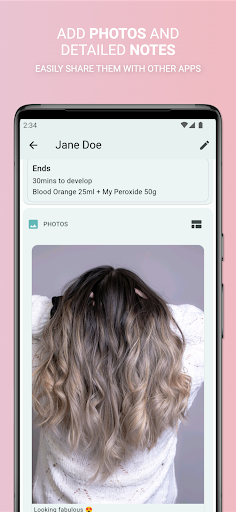 Salon Formulator Screen 3