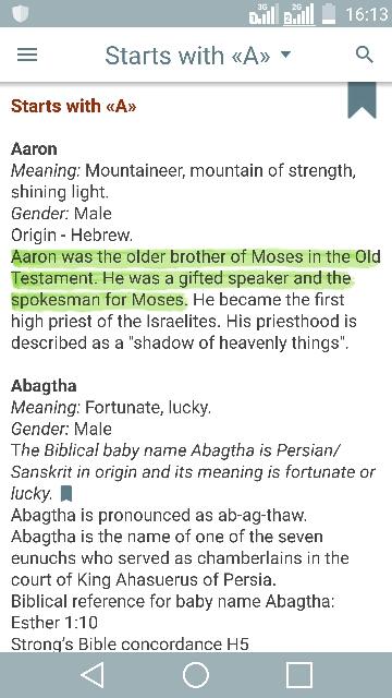 Biblical Names with Meaning - 3.1 - (Android)