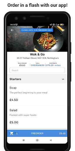 Android application Wok and Go screenshort