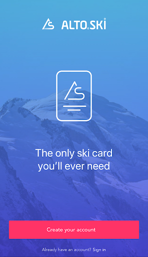 Android application Alto.Ski screenshort