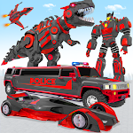 Cover Image of 下载 Limo Car Dino Robot Car Game  APK