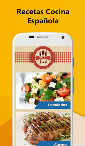 Android application Spanish Recipes screenshort