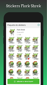 Captura de Pantalla 4 Stickers - Flork Shrek - Pack android