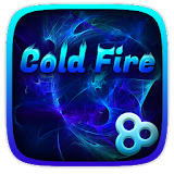 Blue Cold Fire GO Launcher icon