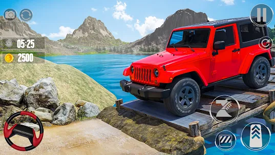 Uphill Offroad Jeep Driving 3D