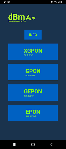 dBm App Screen 2