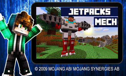 Minecraft PE Mechs and Jetpacks Mod
