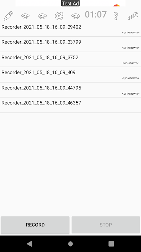 Android application Recorder screenshort