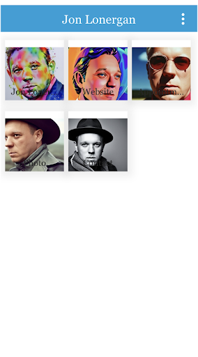 Android application Jon Lonergan screenshort