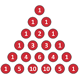 Pascal's triangle icon