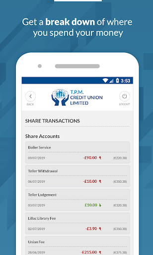T.P.M. Credit Union Screen 3