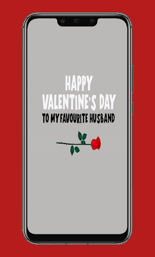 Android application happy valentines day screenshort