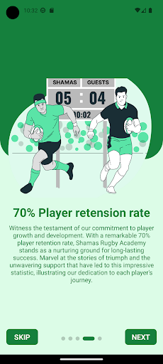 Android application Shama Rugby Foundation screenshort