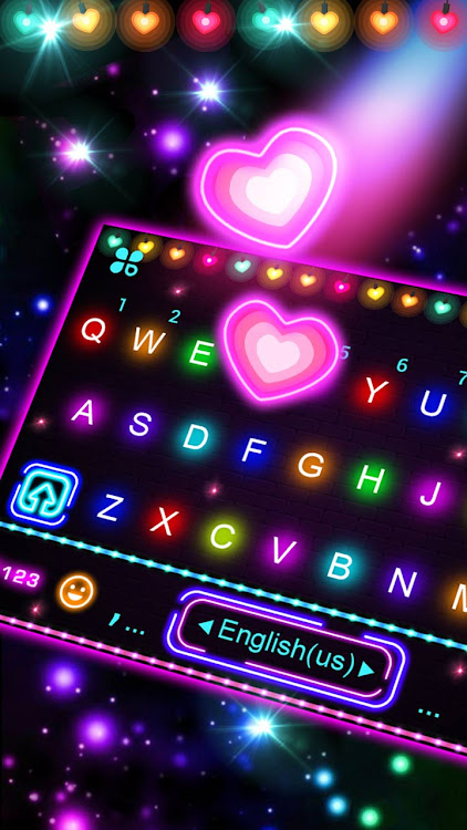 Neon Lights Love Keyboard Back - 7.5.11_1009 - (Android)
