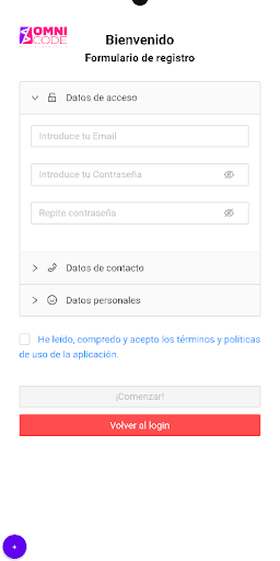 Omnicode Enrollments Screen 3