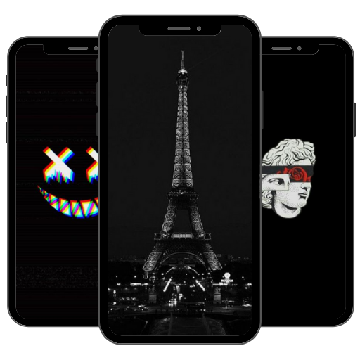 Dark Aesthetic wallpaper HD logo