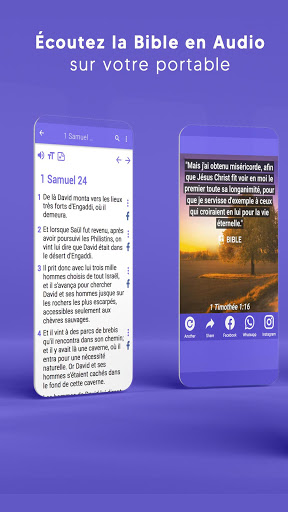 Android application La Bible en français screenshort