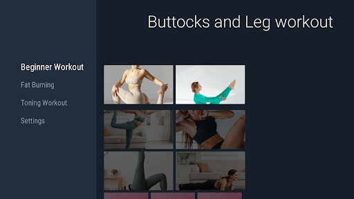 Screenshot of Buttocks and Leg Workout