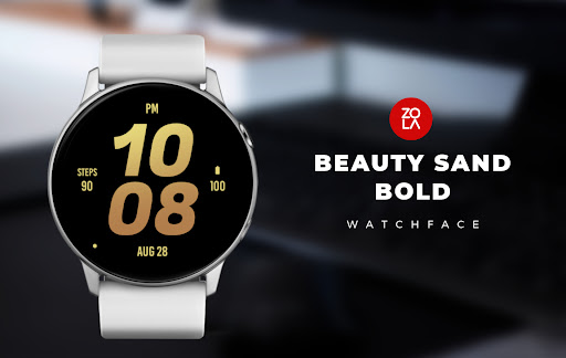 Android application Beauty Sand Bold Watch Face screenshort