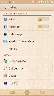 XPERIA™ Woody Theme For PC installation