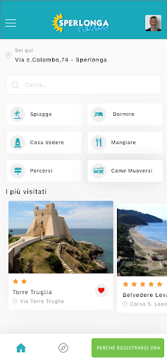 Android application Sperlonga Turismo screenshort