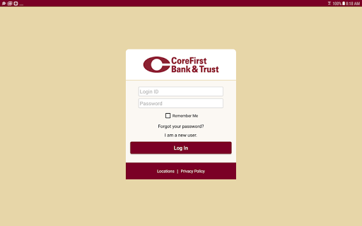CoreFirst Bank & Trust Mobile Screen 3