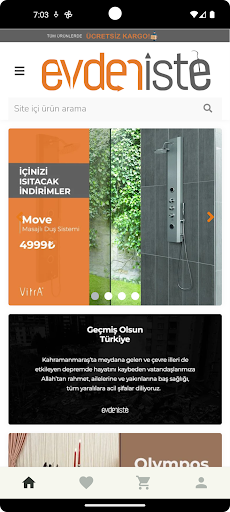 Android application evdeniste screenshort