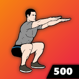 500 Squats: Home Workout icon