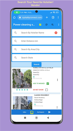 bm hospitality connect app Screen 3