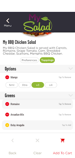 Screenshot of My Salad