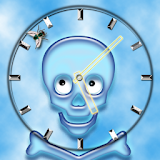 Crazy Skull Clock icon