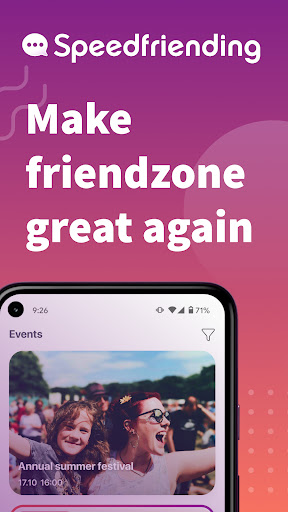 Android application Speedfriending screenshort