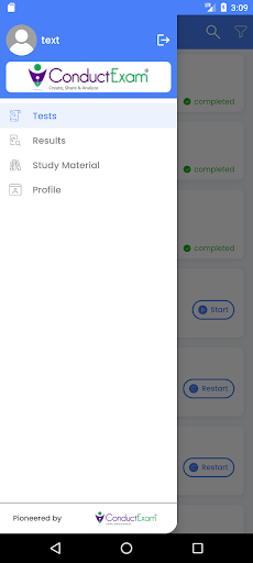 Online Exam App - Pilot-1 Screen 3