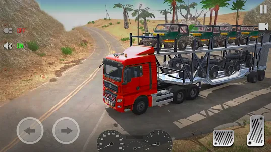 لعبة نقل السيارات شاحنة مقطورة