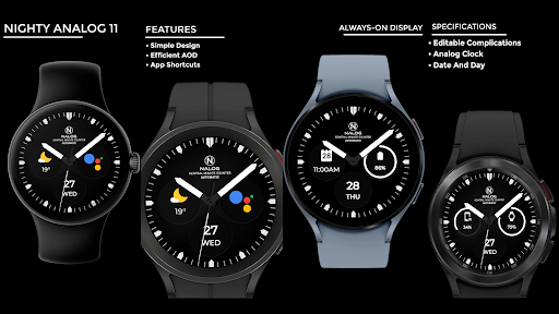 Nighty Analog 11 - watch face screenshot 14