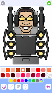 Titan G-man Coloring Game