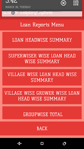 Grower Enquiry System Screen 2