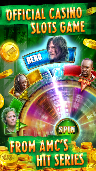 The Walking Dead Casino Slots‏ 234 APK + Mod (Unlimited money) إلى عن على ذكري المظهر
