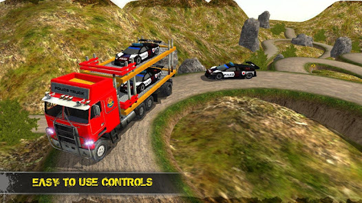 OffRoad Police Truck Transporter Games MOD APK v1.5 (Unlocked) Gallery 7