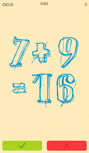 Math game Screen 2