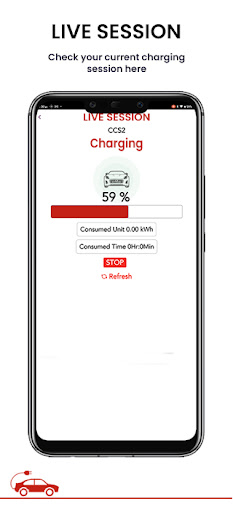 Android application Tucker EV Chargers screenshort
