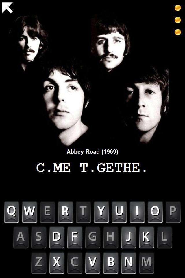 Android application Hangman Beatles Trivia screenshort